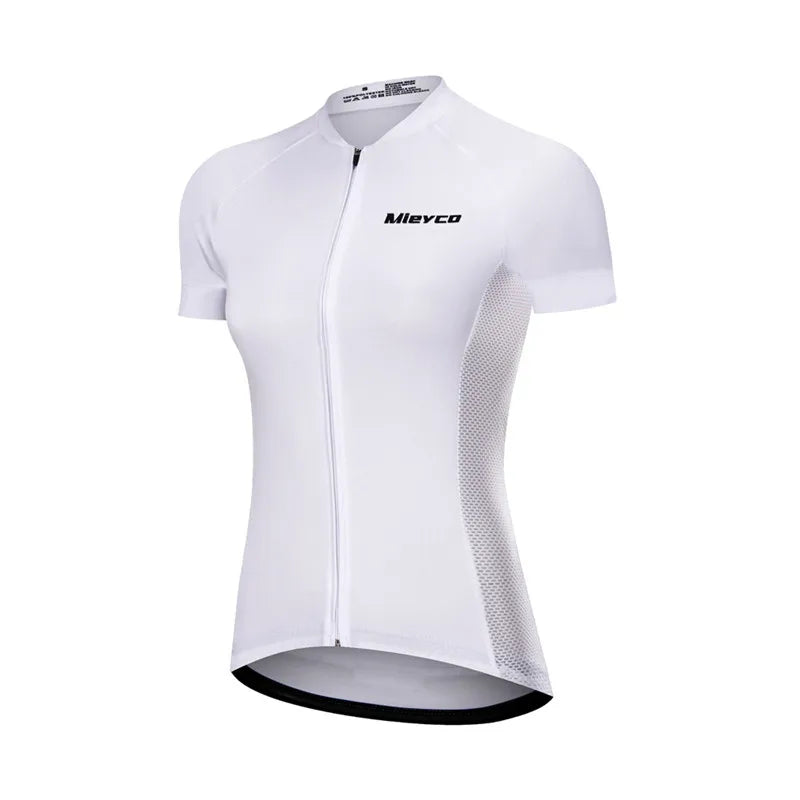 Women Cycling Jersey Summer MTB Bike Shirt Lightweight Breathable Reflective Cycling Top-1