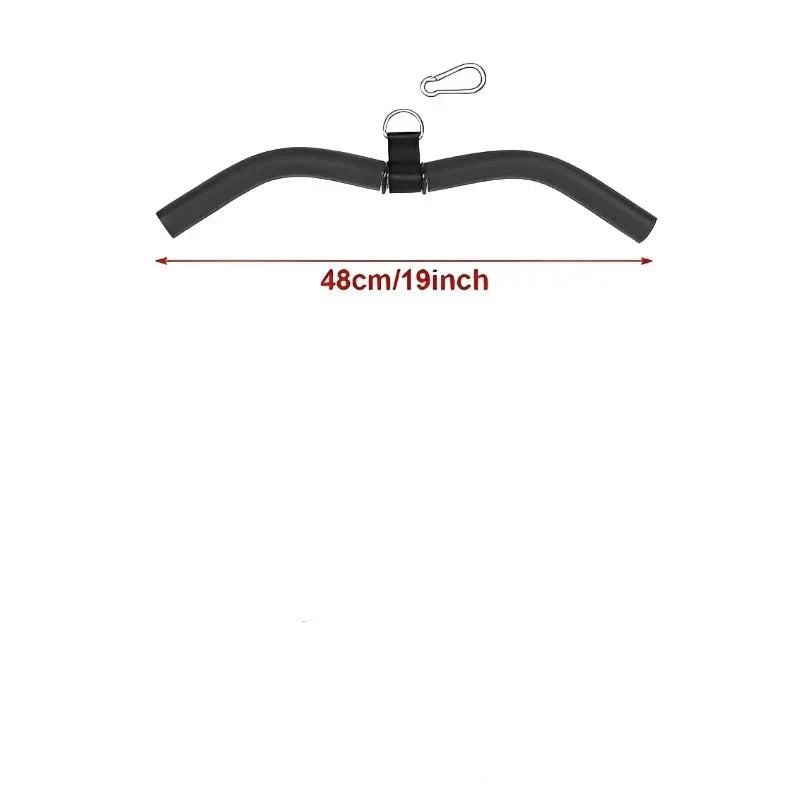Lat Pulldown Bar Wide Narrow Grip Handle Black-2