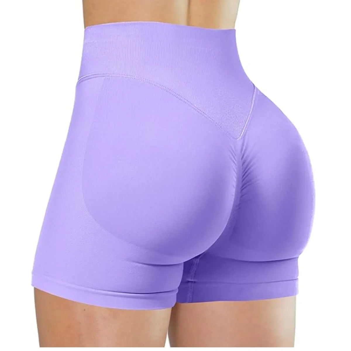 Women's High-Waist Knit Yoga Shorts with Stretch Fit for Training-14