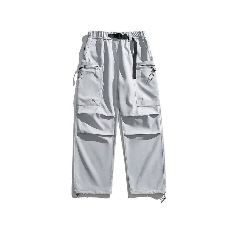 Pantalones cargo holgados para hombre con estilo ajustable para exteriores