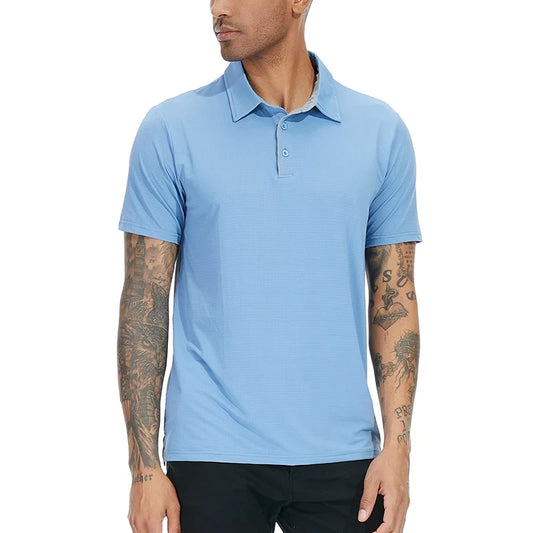 Polo deportivo de hombre de manga corta – Ligero y de secado rápido