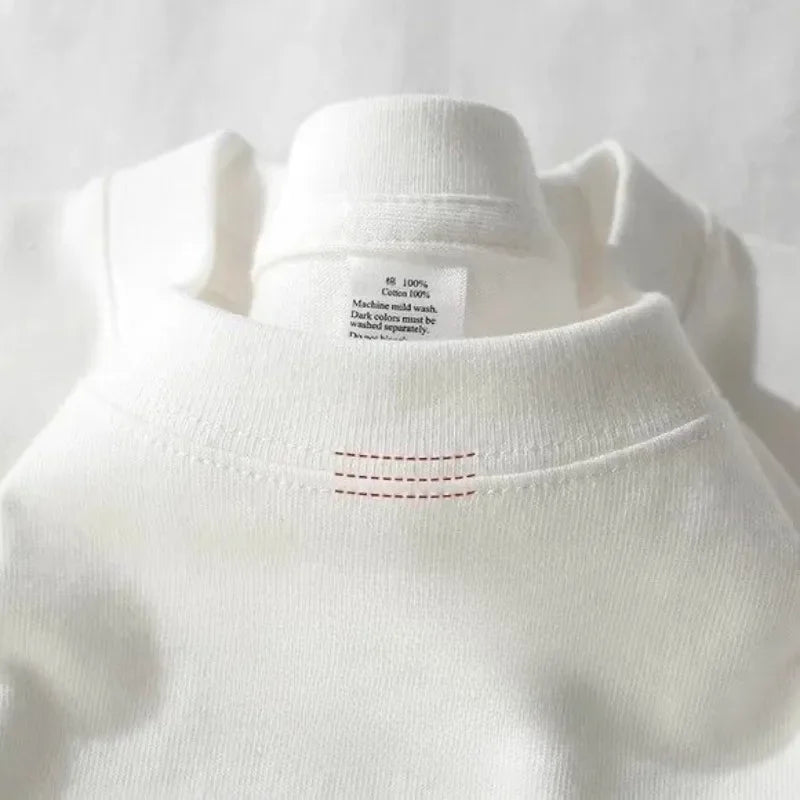 Men’s Heavyweight Cotton Crew-Neck T-Shirt with Relaxed Short-Sleeve Cut-1