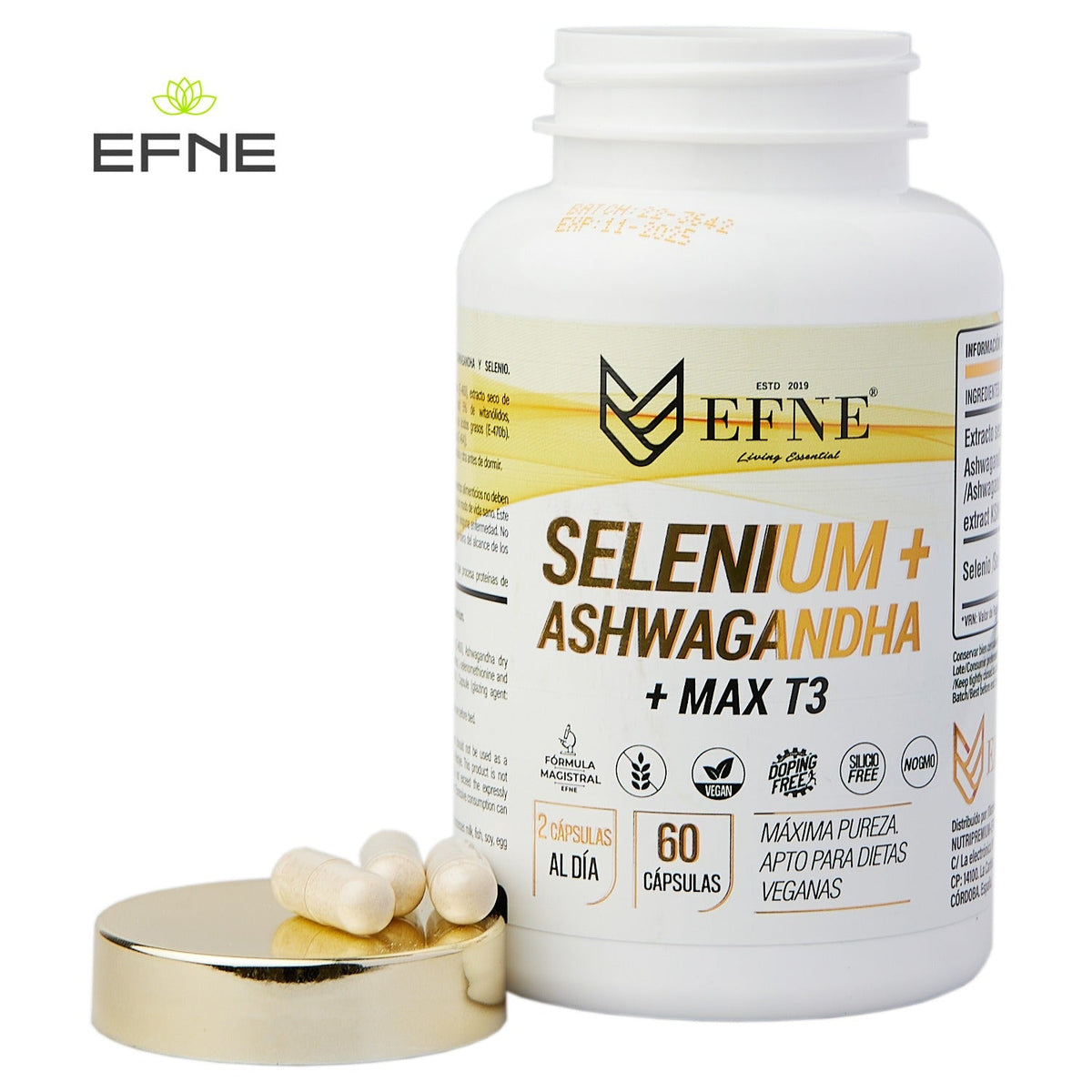 Selenium + Ashwagandha + MAX T3 – Fórmula Avanzada para Tiroides y Estrés