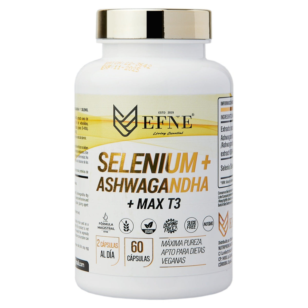 Selenium + Ashwagandha + MAX T3 – Fórmula Avanzada para Tiroides y Estrés