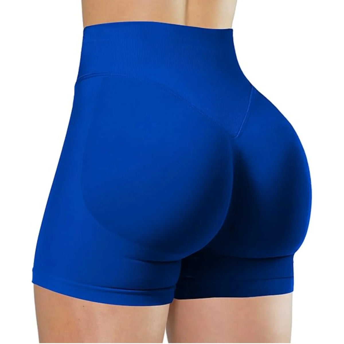 Women's High-Waist Knit Yoga Shorts with Stretch Fit for Training-6