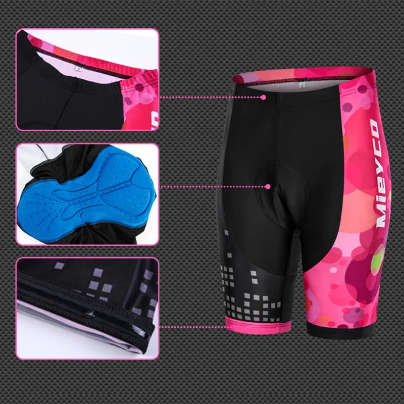 Culotte de Ciclismo para Mujer con Badana 3D – Secado Rápido, Transpirable, MTB y Bici