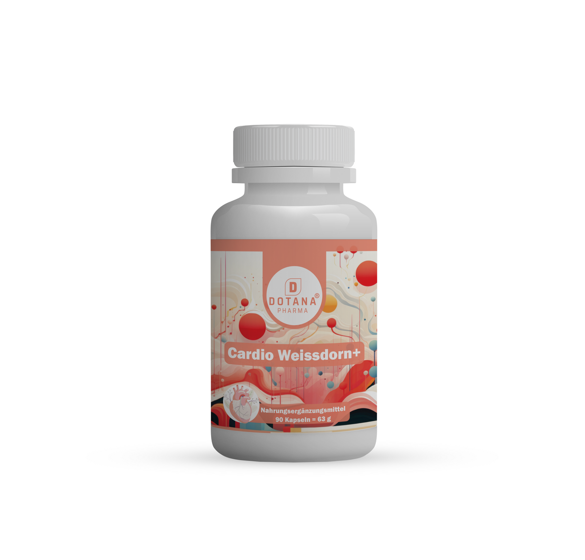 Cardio Weissdorn+ – Herz & Kreislauf Unterstützung – Weißdorn & Passionsblume – Mit Vitamin B2 & B6 – 90 Kapseln-0