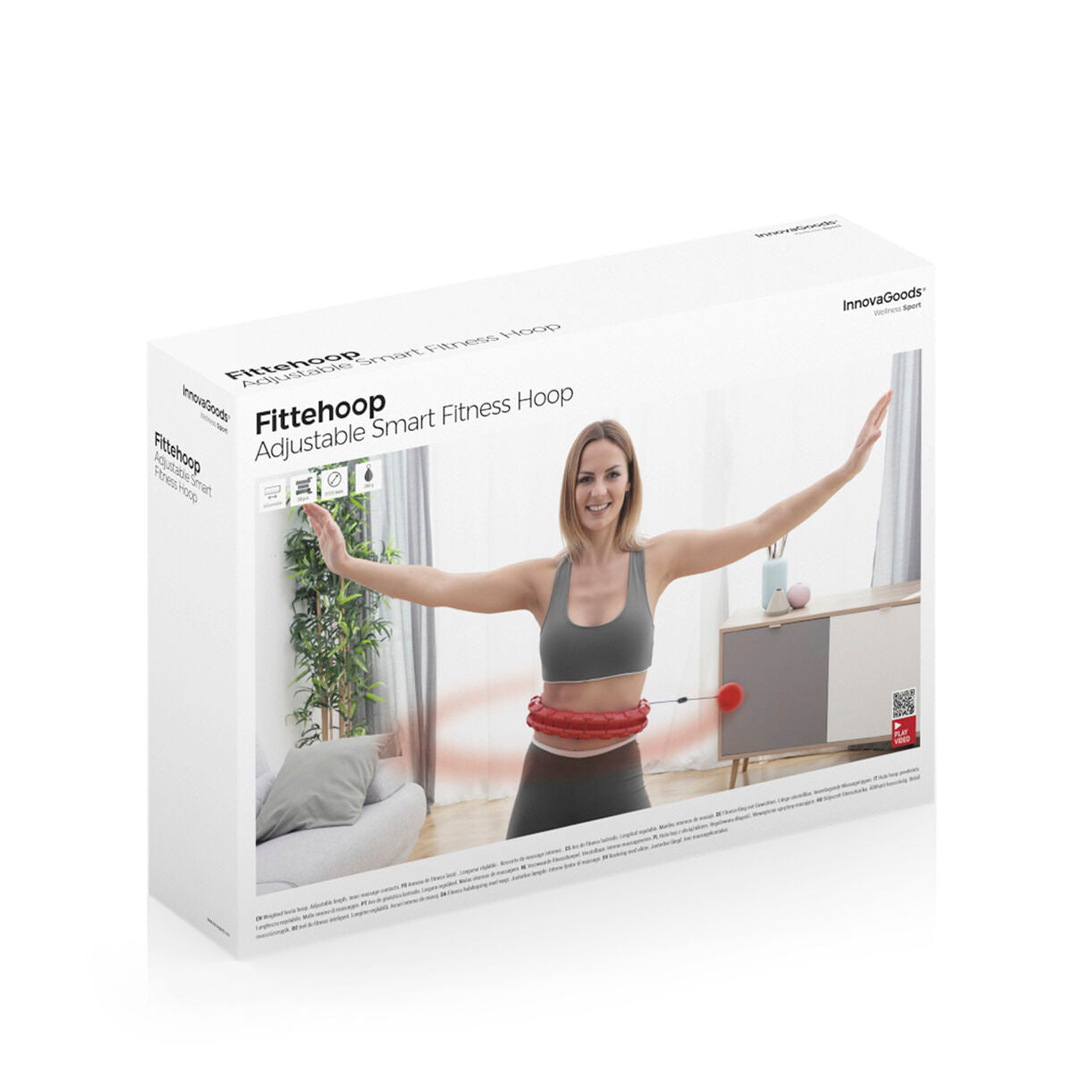 Aro de fitness ajustable con peso Fittehoop InnovaGoods