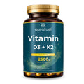 Cápsulas de Vitamina D3 + K2 – 90 Cápsulas Veganas