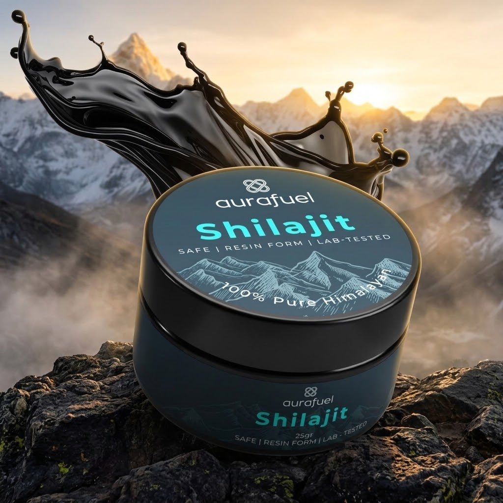 Resina Pura de Shilajit del Himalaya – 100% Auténtica y Purificada