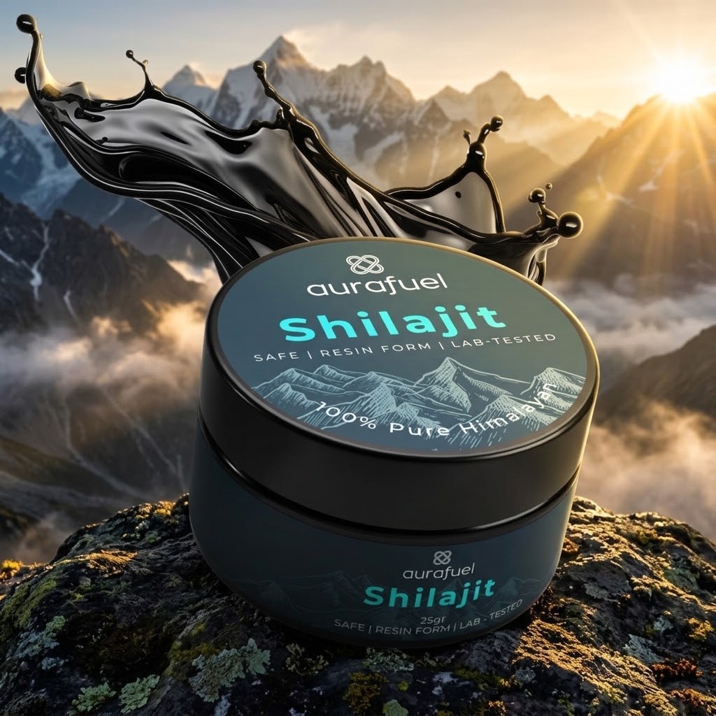 Resina Pura de Shilajit del Himalaya – 100% Auténtica y Purificada