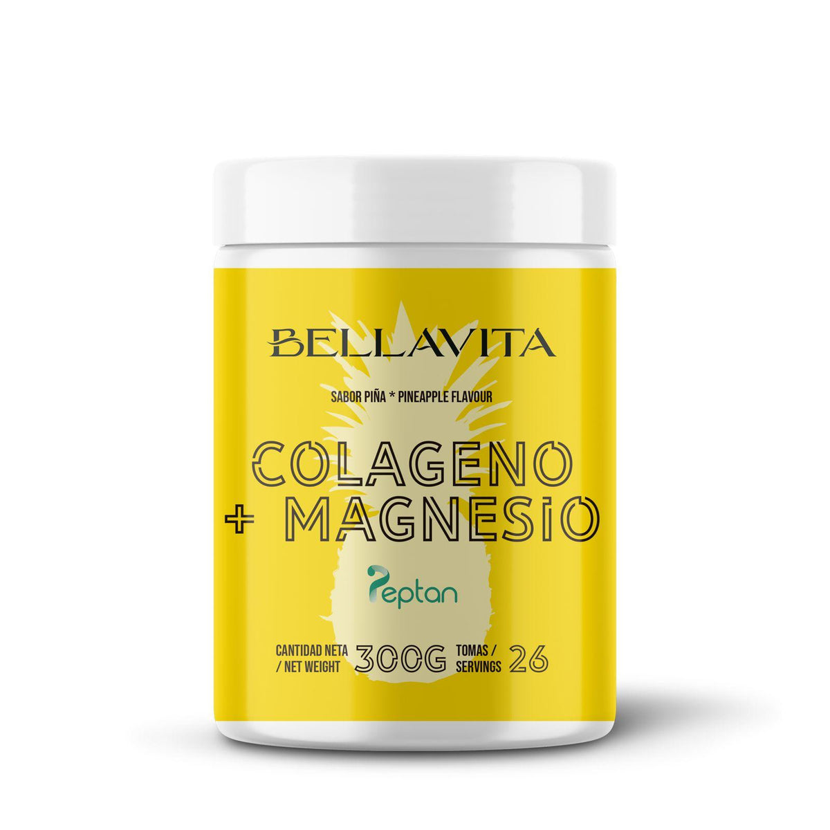 Colágeno + Magnesio EFNE – Peptan® 300g Sabor Piña