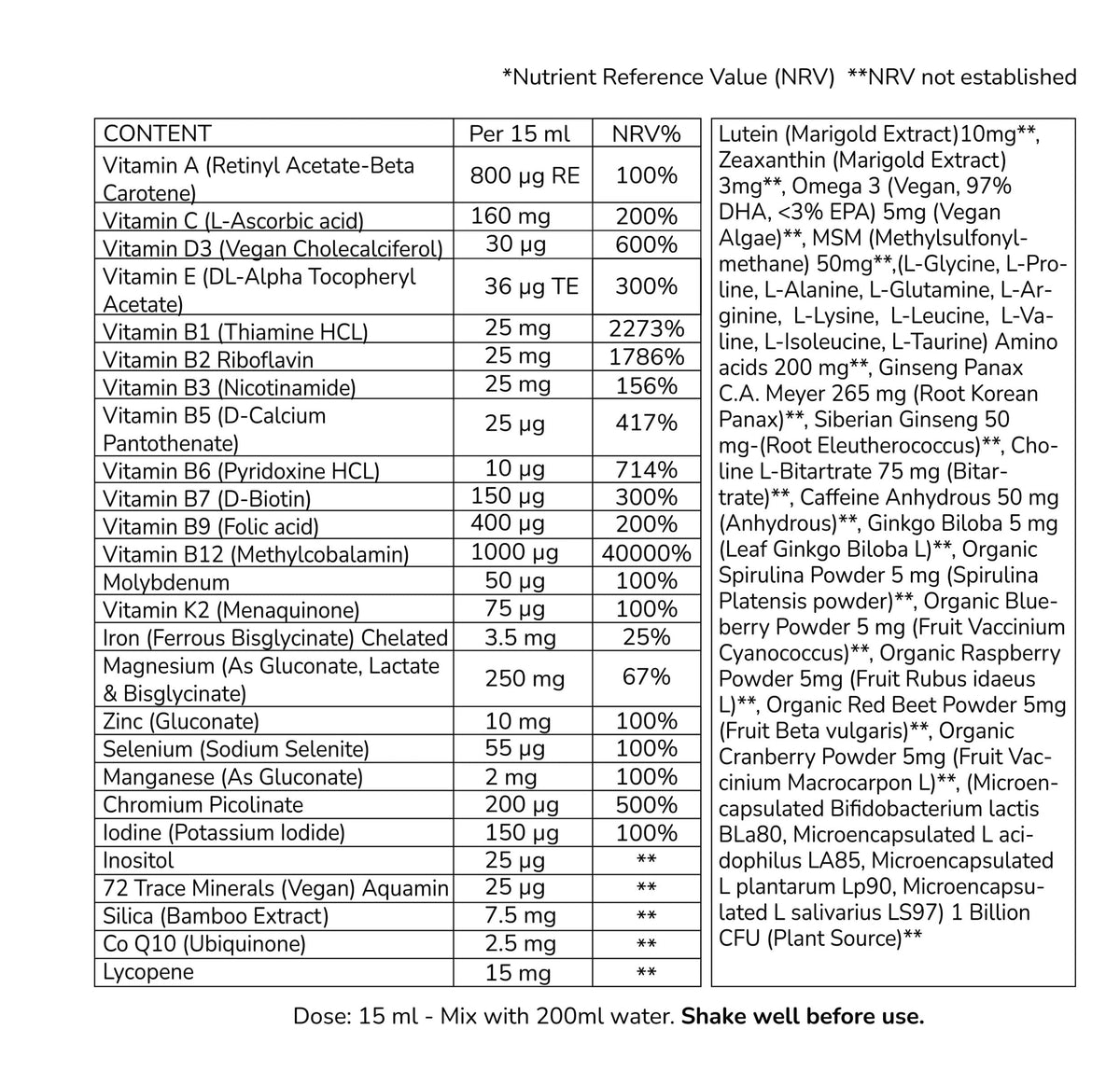 Ultra+ Multivitamin - Advanced Liquid Formula-1