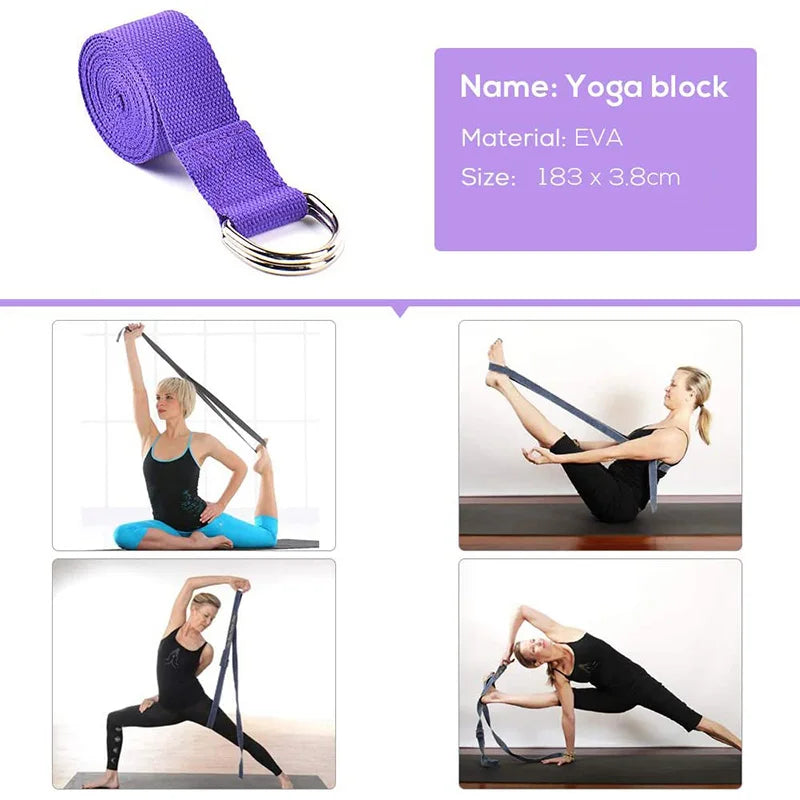 Yoga Starter Kit 5-Piece Yoga Equipment Set Purple-2