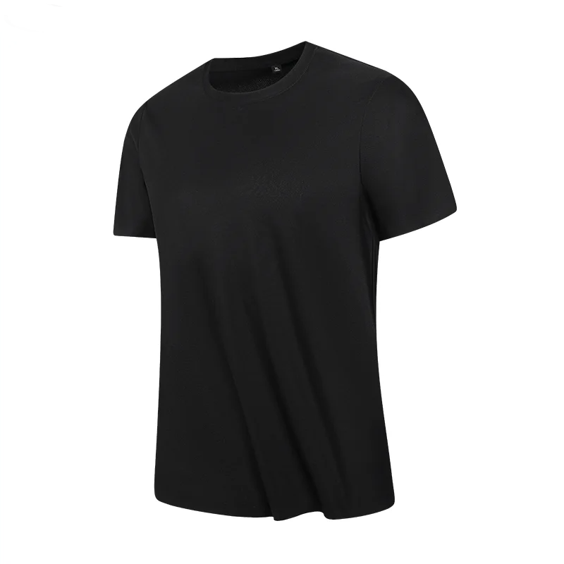 Short Sleeve T-Shirt Lightweight Stretch Gym Sportswear Tees-0