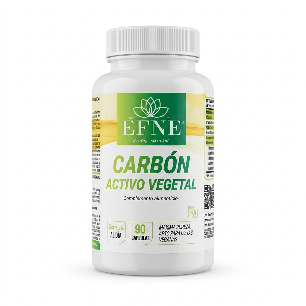 Carbón Activo Vegetal EFNE-  Inulina y probióticos