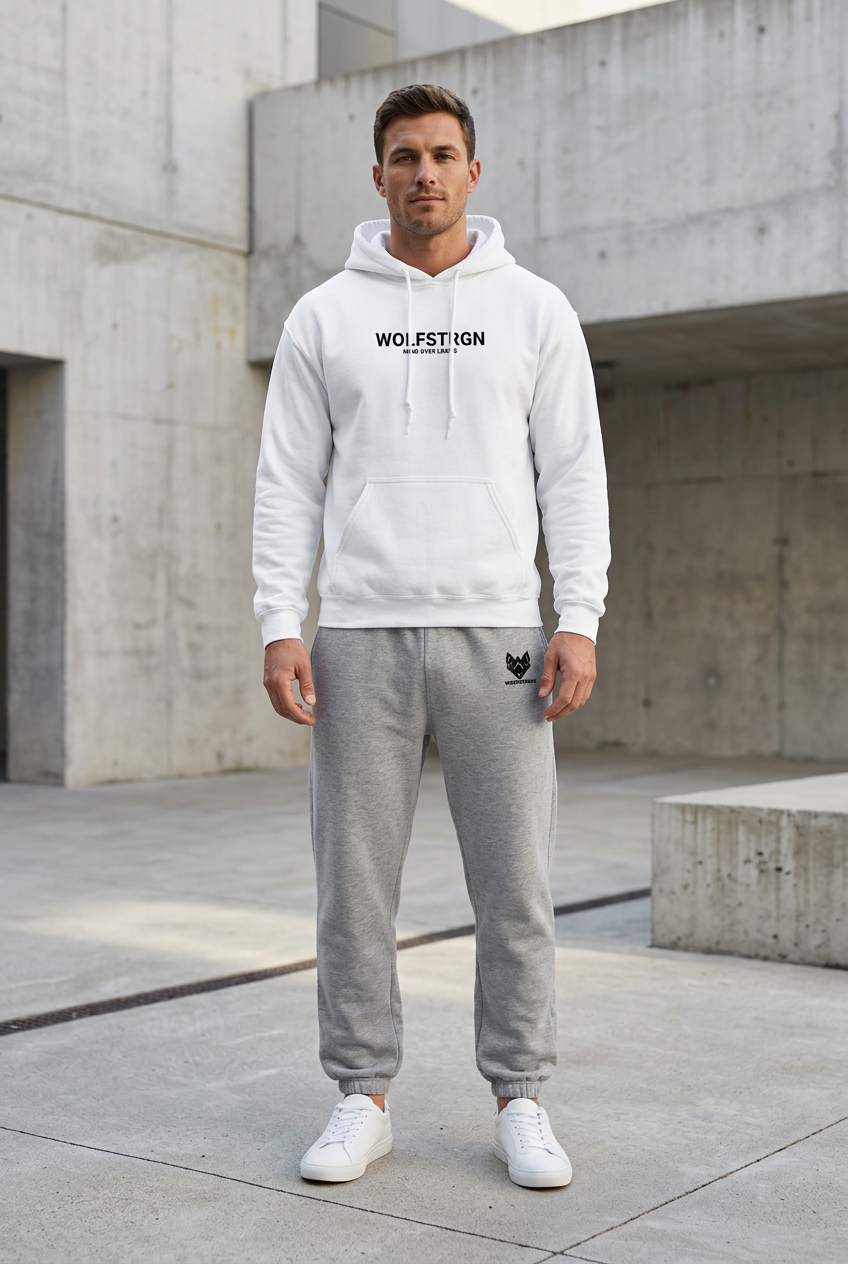 Conjunto WOLFSTRGN con modelo masculino