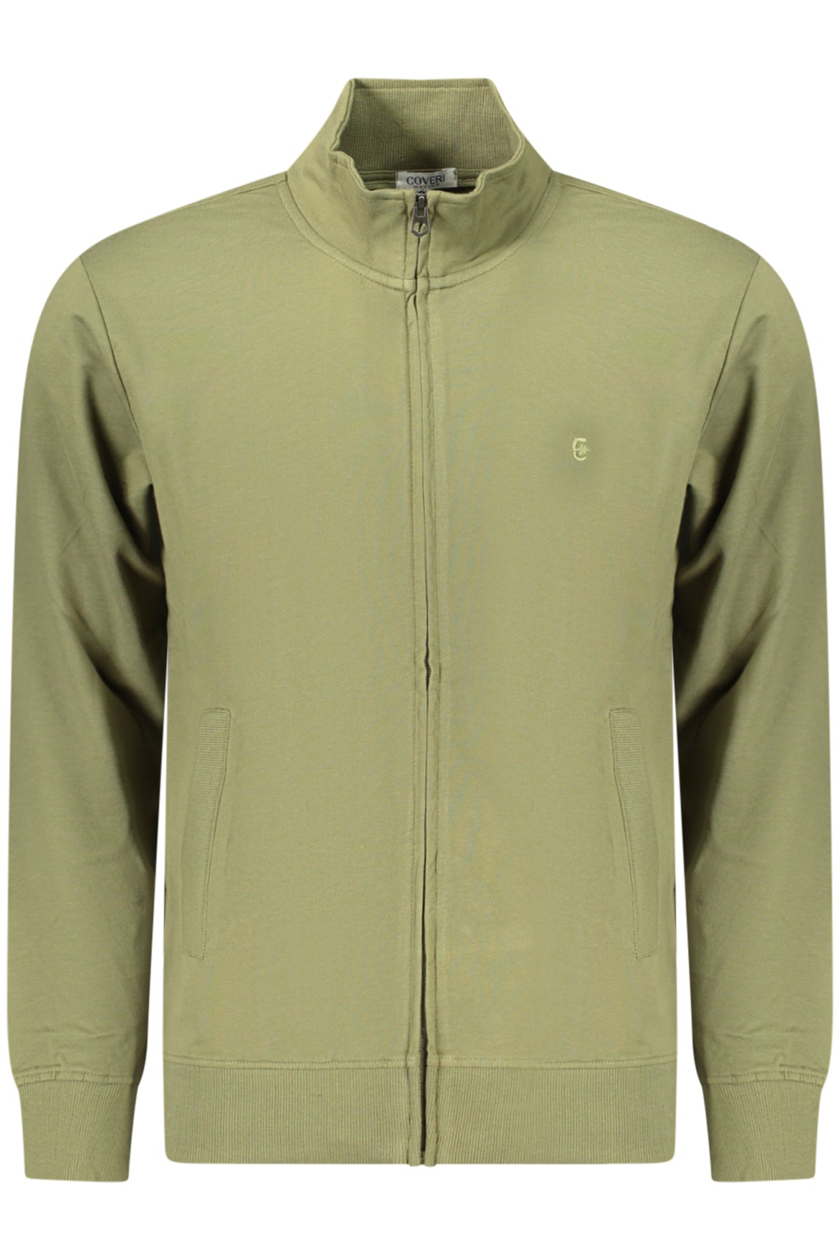 COVERI MOVING MEN'S ZIP-UP SWEATSHIRT GREEN-0