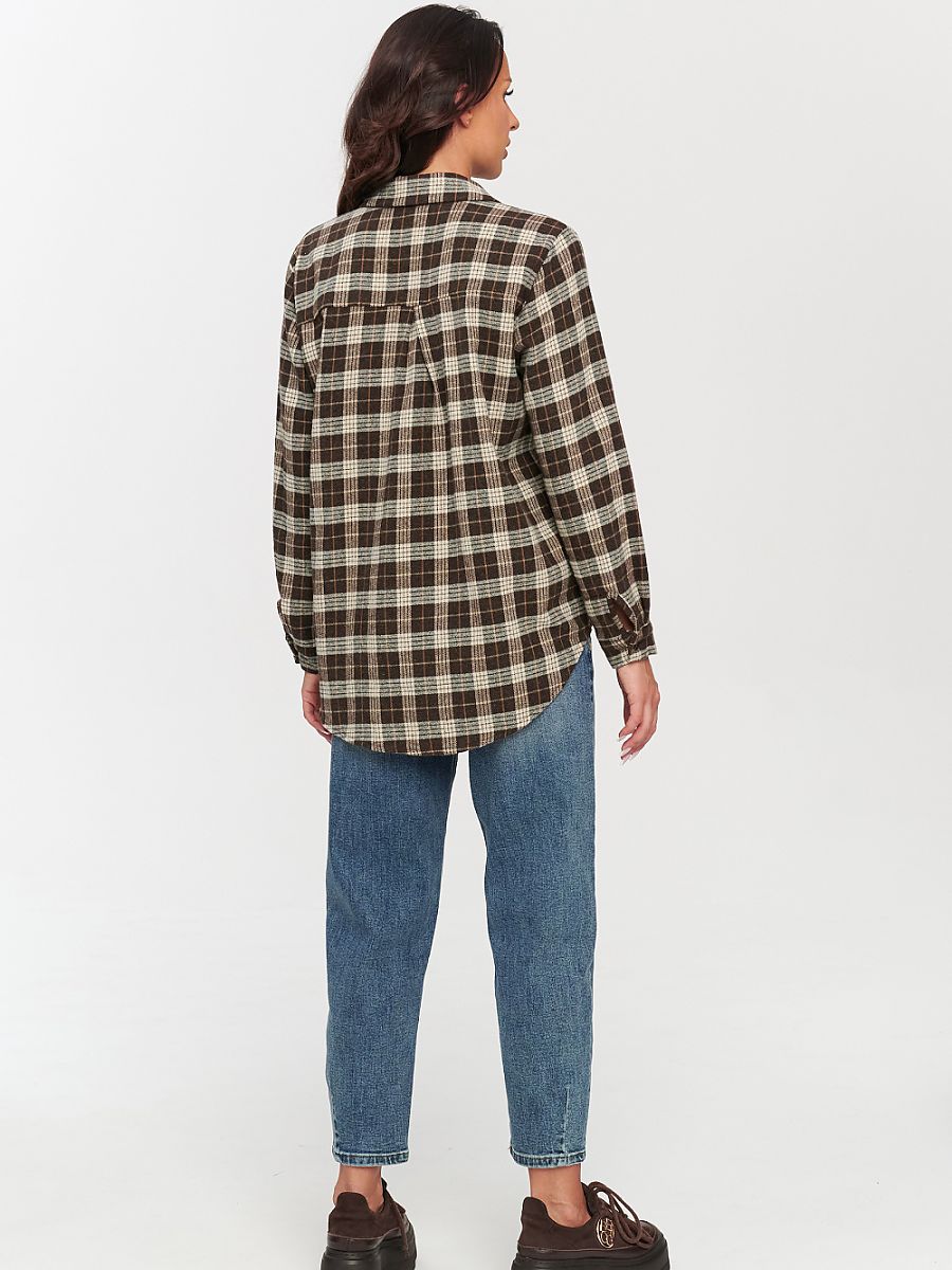 Long sleeve shirt model 231012 Makadamia-2