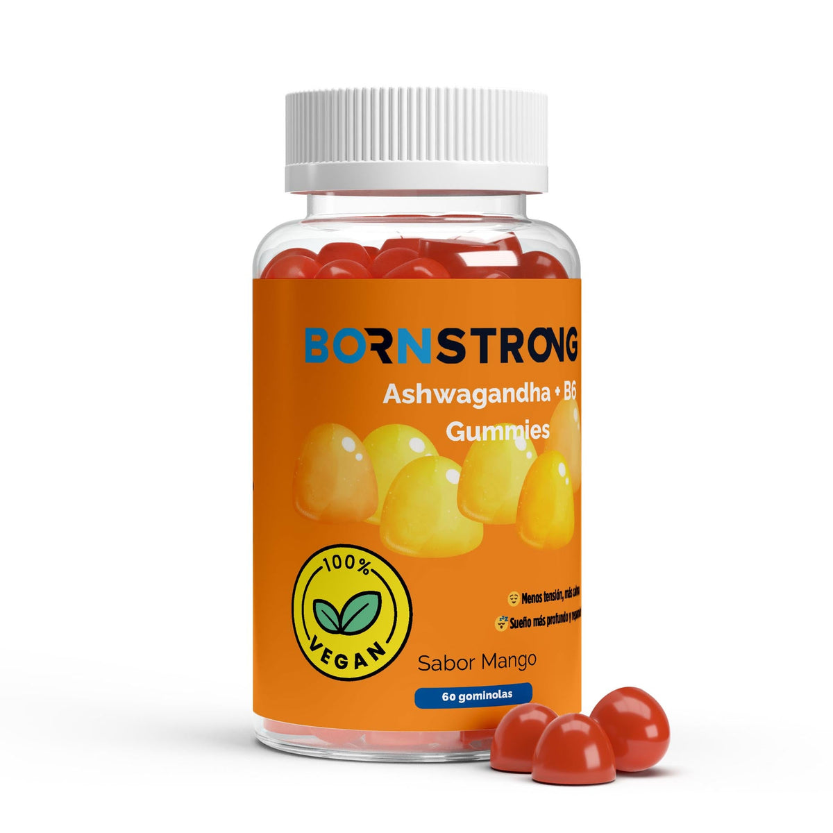Gominolas de Ashwagandha + Vitamina B6 | 60 unidades