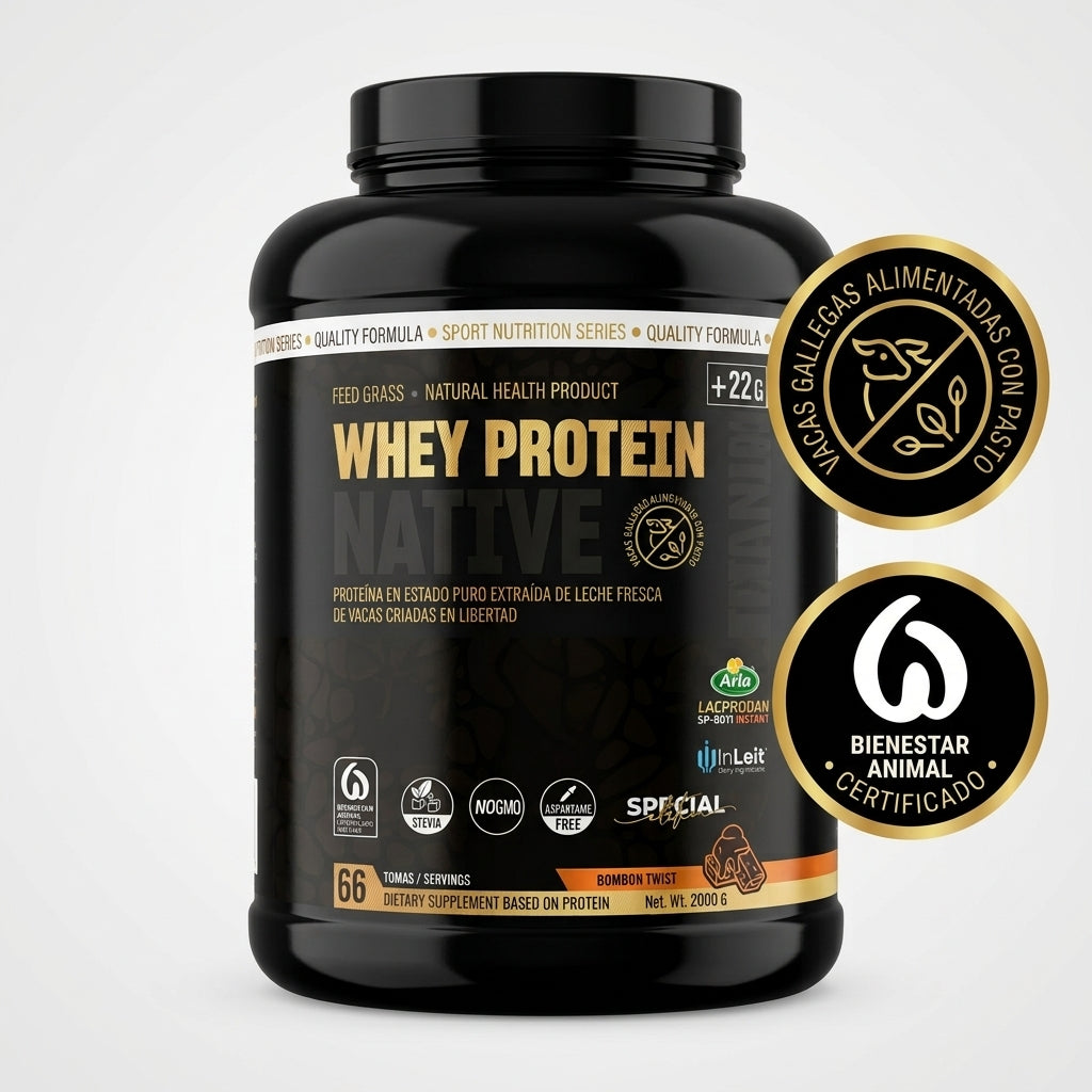 EFNE Whey Protein Native 2kg – Proteína Native Triple Patente (Arla, RENYLAC, InLeit) Sabor Lemon Milkshake