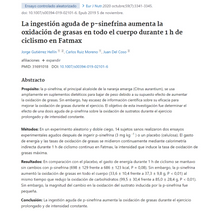 Synephrine Efne (Bitter Orange Ext) Sinefrina 125 Cápsulas