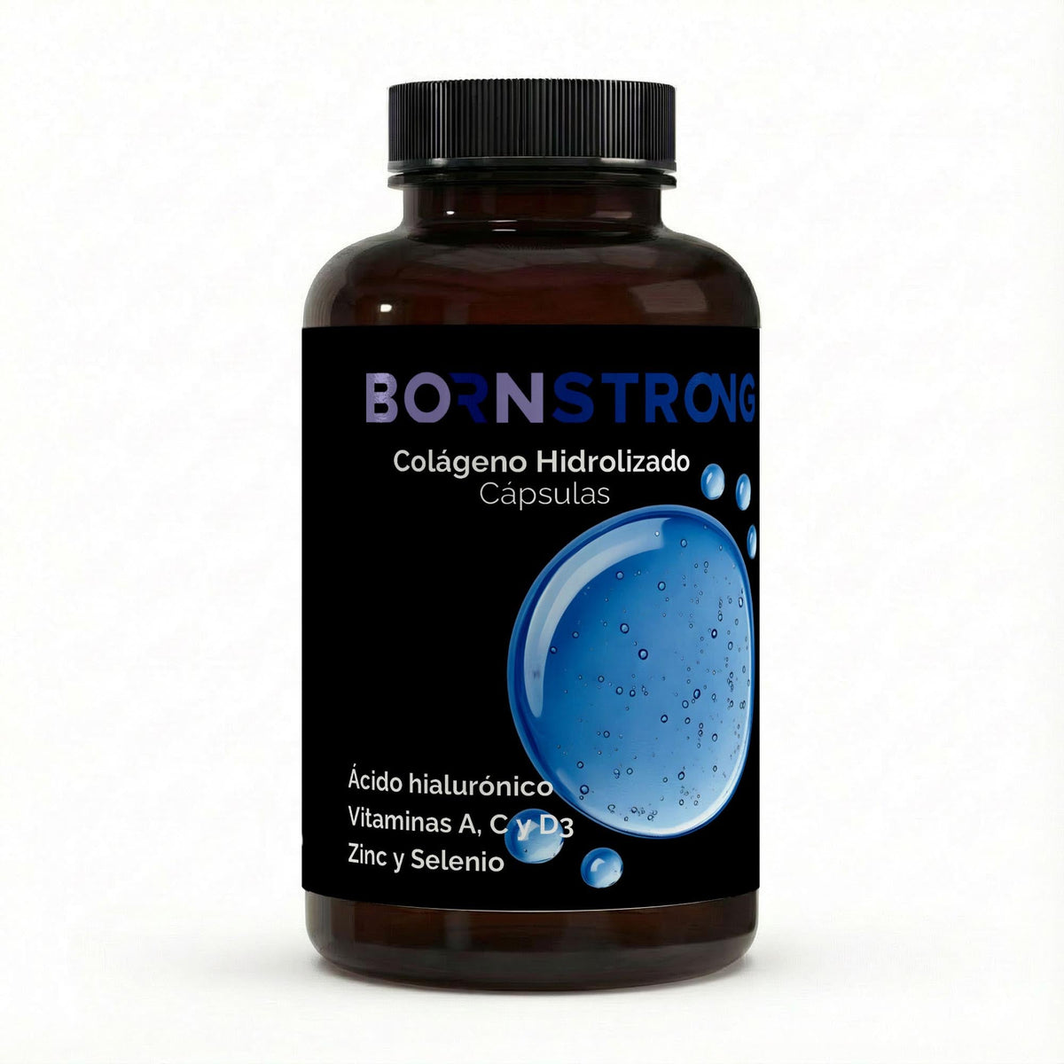 Colágeno Hidrolizado Premium PLUS 3000–5000 Da | 180 cápsulas