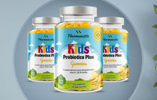 Gomitas veganas de probióticos para niños Plus - 150 unidades, sabor piña natural