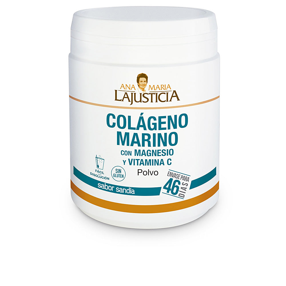 Colágeno marino con magnesio y vitamina C, sabor sandía, polvo 135 g