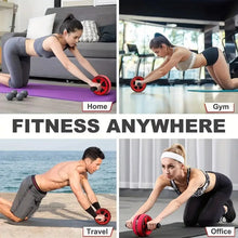 Wide Grip Ab Roller Wheel with Knee Pad-1