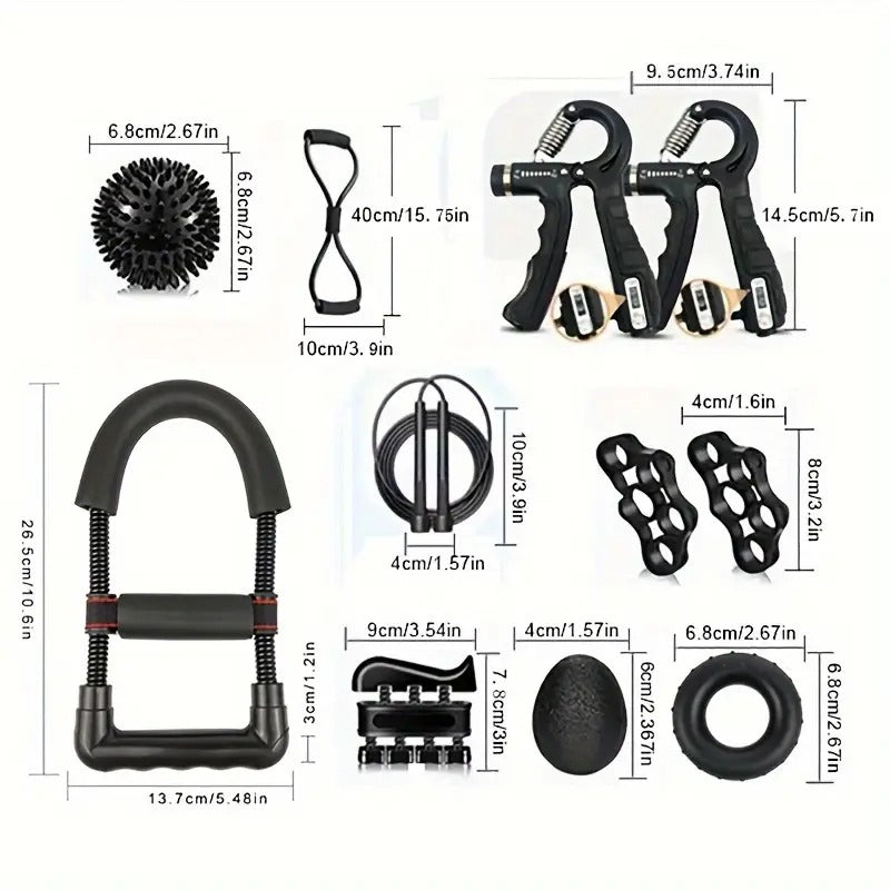 Wrist Strength Trainer Set Adjustable Exerciser (12pcs)-4