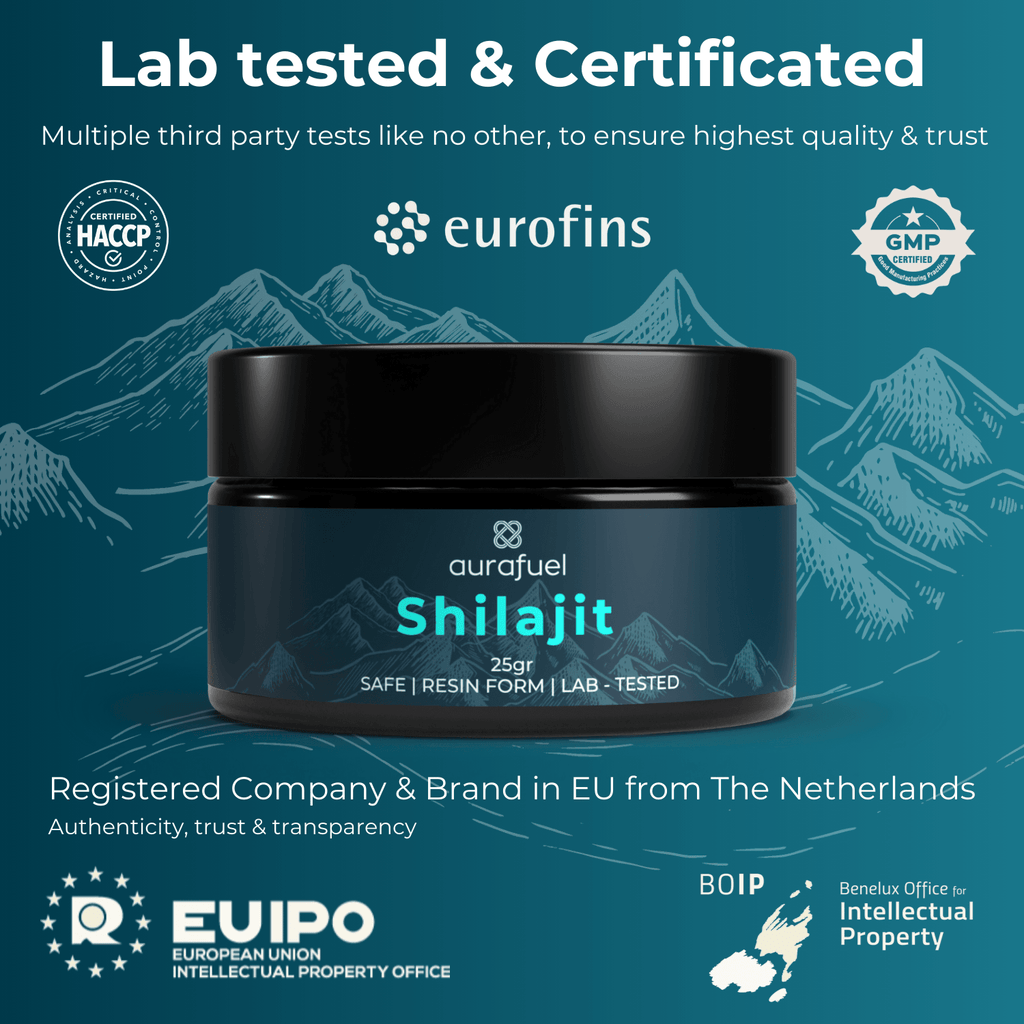 Resina Pura de Shilajit del Himalaya – 100% Auténtica y Purificada