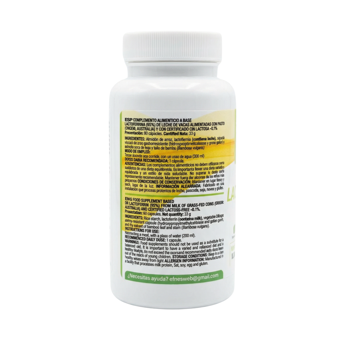 Lactoferrina 200 mg EFNE – El Elixir de Protección Celular e Inmune