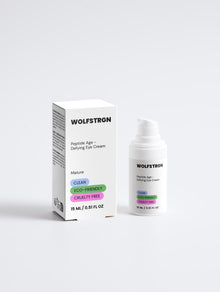 Crema Contorno de Ojos Antienvejecimiento con Péptidos WOLFSTRGN