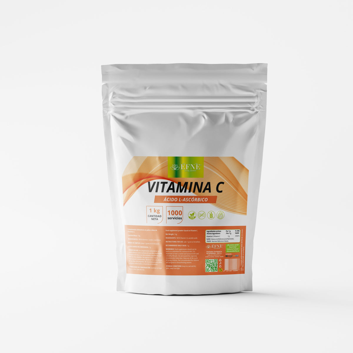 Vitamina C en polvo EFNE – Ácido L-ascórbico 100%