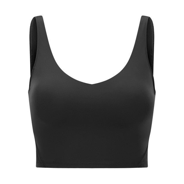 Top Deportivo SHINBENE para Mujer – Sujetador Yoga Naked-Feel, Acolchado, Running y Fitness