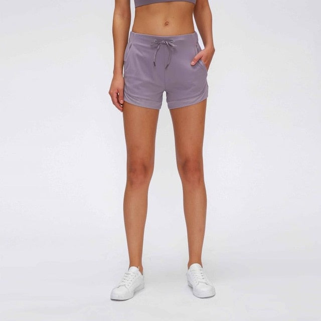 SPEEDUP Gym Shorts with Draw String Women Loose Fit Athletic Shorts Brushed Material Women Sports Shorts Fitness Shorts-1