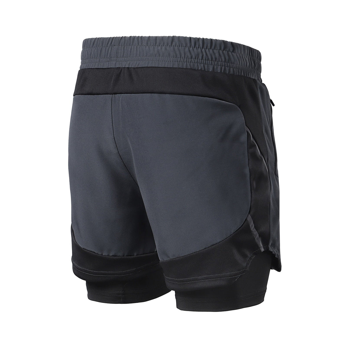 Shorts Running 2 en 1 para Hombre – Secado Rápido, Atlético, Bolsillo con Cremallera, Gym y Jogging