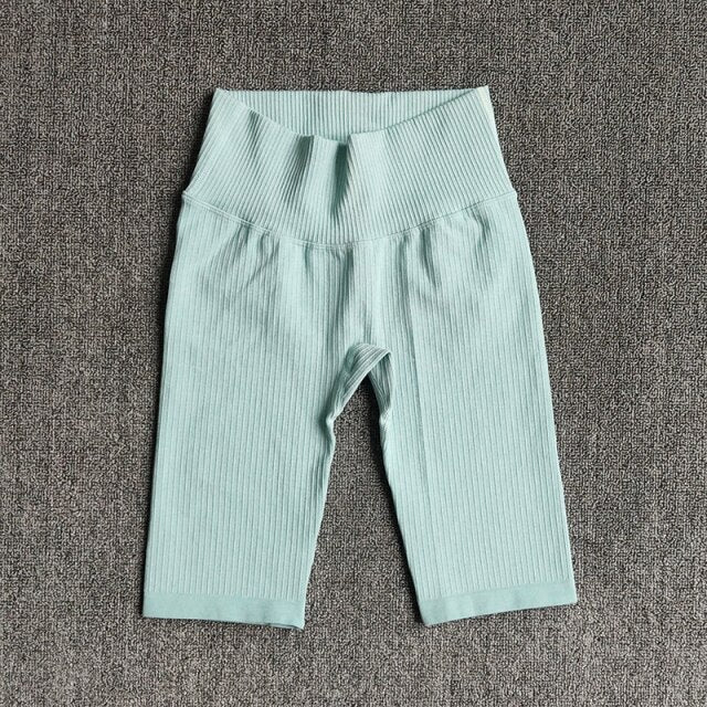 Shorts de Yoga Seamless Cintura Alta para Mujer – Push Up, Running y Gym