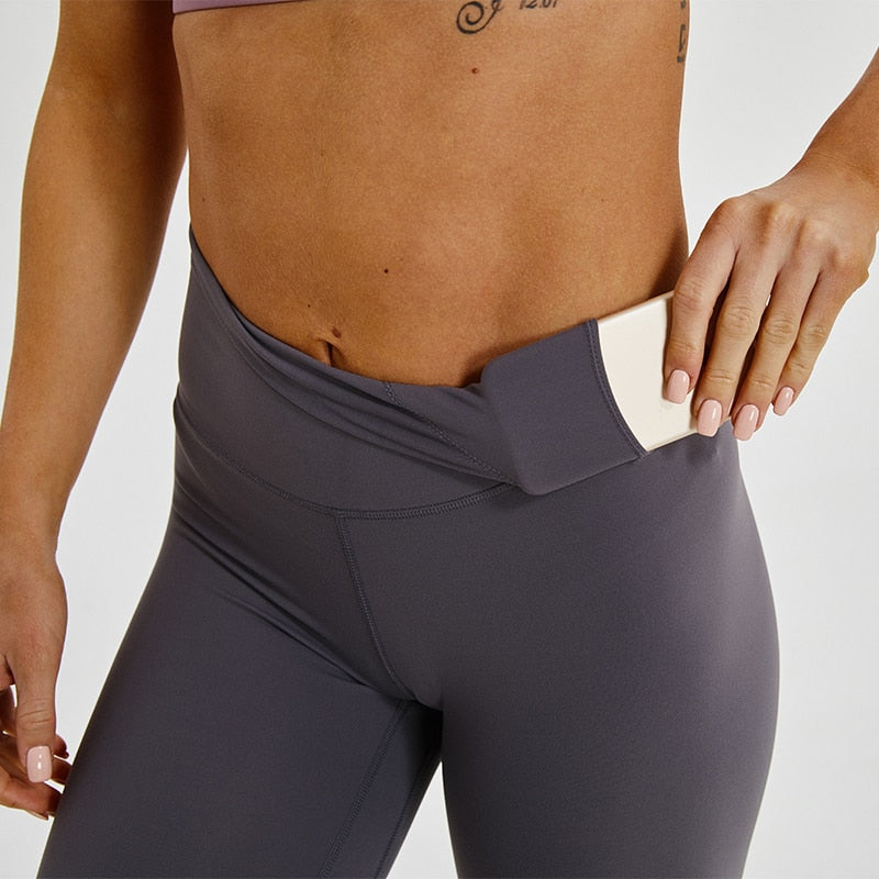 Women Stretchy High Waist Gym Sport Tights Yoga Pants-3