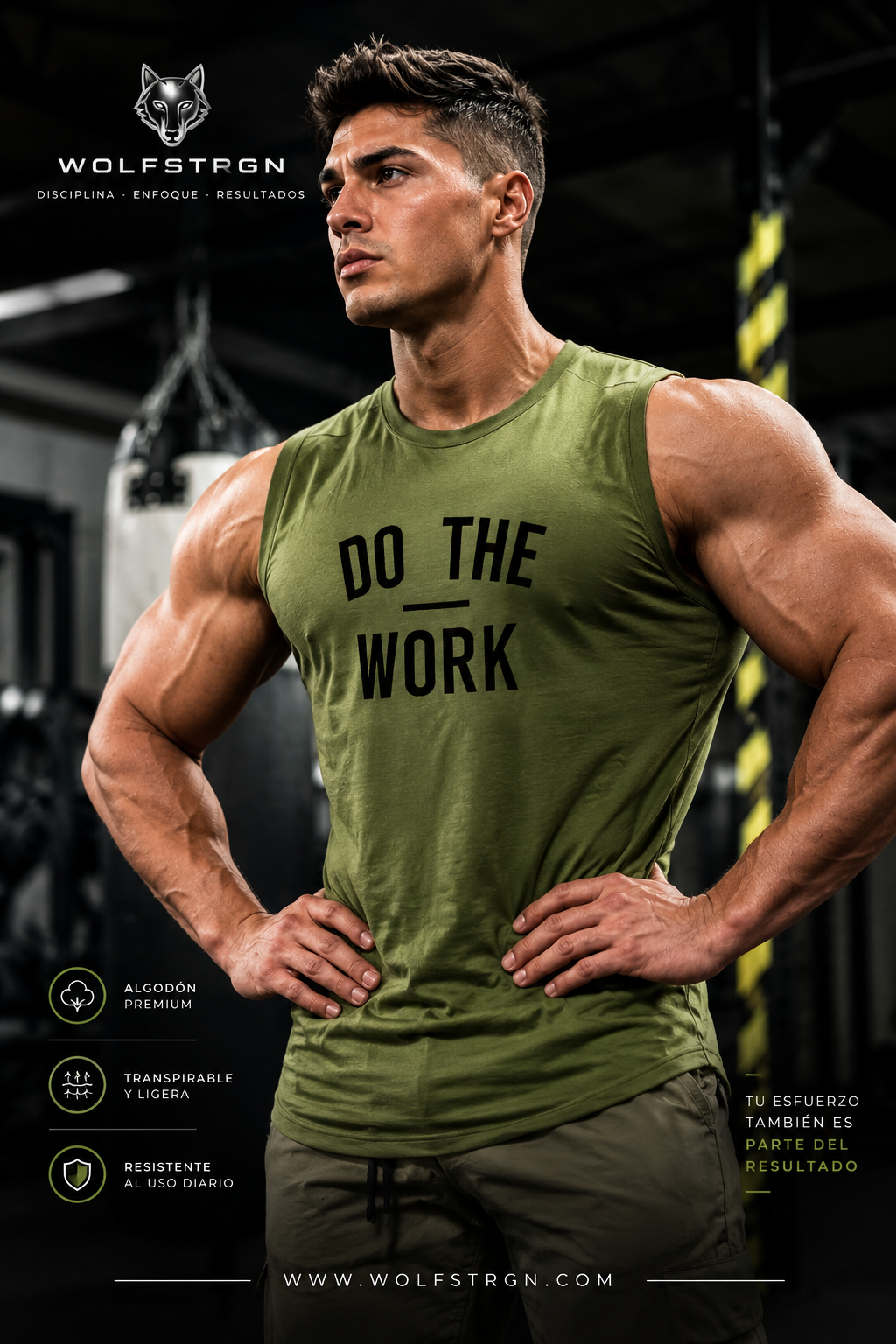 Camiseta deportiva de tirantes Muscleguy para hombre para musculación y fitness