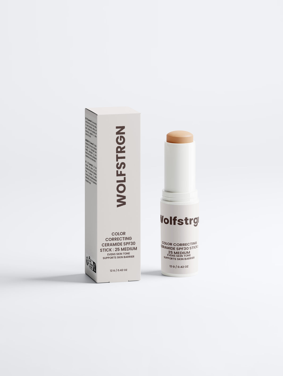 Stick Corrector de Color con Ceramidas SPF30: 25 MEDIUM WOLFSTRGN