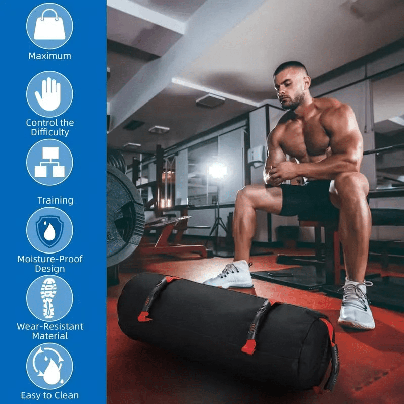 Set 7 Sacos de Arena para Fitness – Peso Ajustable, Tela Oxford, Fuerza y Entrenamiento Funcional